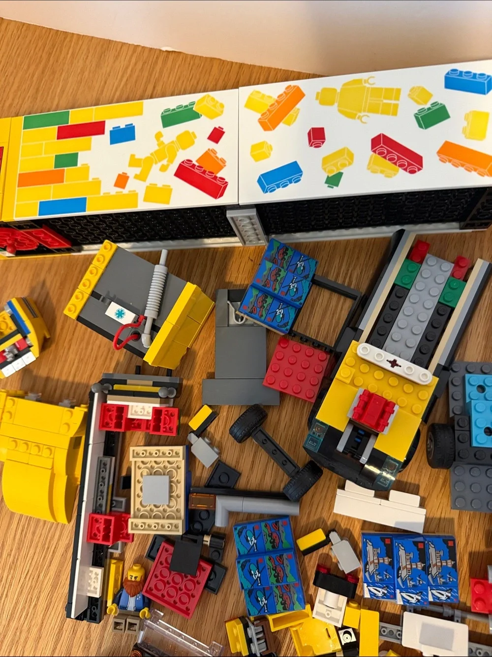 Lego City Yellow Delivery Truck Pieces